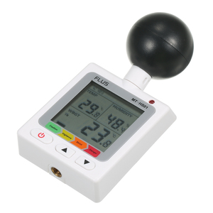 1 2 3 WBGT + HI Heat Index Stress <b>Meter</b> Air Globe Temperature <b>Humidity</b> Tester LCD Display - Product Image 2