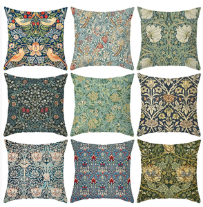 Fodera per Cuscino Personalizzabile in Cotone e Lino con Stampa William Morris, Antibatterica, per Salotti di Casa e Hotel - Product Image 6