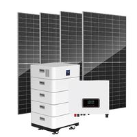 5Kw 10Kw 20Kw sur le système d'alimentation triphasé de panneau solaire du réseau 380V système d'énergie solaire pour la maison