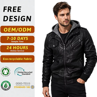 Blouson Bomber Homme Écologique en Similicuir, Respirant, Imperméable, Tissu Recyclé Durable, Robuste et Utilitaire, Certifié Usine