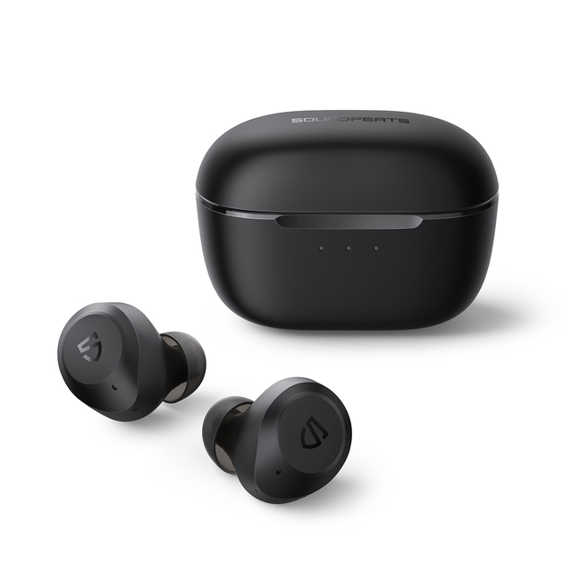 2021 New SoundPEATS T2 Headset QCC3040 AptX 4 Mic CVC Noise Cancellation TWS+ Wireless Earphones Earphones Headphones Headsets