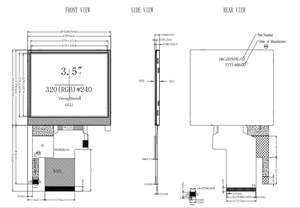 3.5 Inch 320x240 RGB 24bit Display Touch Screen Panel <strong>Tft</strong> <strong>Lcd</strong> for Attendance Machine - Product Image 6