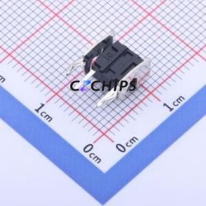 YTS1R0091CBT10 Tactile Switch Bent Lead Through Hole,6x6mm Switch Single Pole Single Throw Round Button 1.6N Right Angle Insert - Product Image 2
