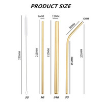 Vente en gros de pailles Boba réutilisables en acier inoxydable, LOGO personnalisé, étui de protection en métal avec paille pour bar, vin, voyage et boisson