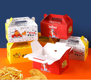 Contenitori per alimenti da asporto biodegradabili in carta per Fast Food e pollo fritto - Product Image 1