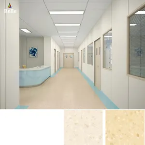 Relle vinyl flooring roll moquette piastrelle pavimenti in PVC plastica antiscivolo rotolo per pavimenti per ospedale