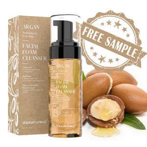 Limpiador de Espuma facial de aceite de argán, reparación hidratante con vitamina E, ácido hialurónico, <span class=keywords><strong>argana</strong></span> suave para pieles sensibles, PH equilibrado - Product Image 1