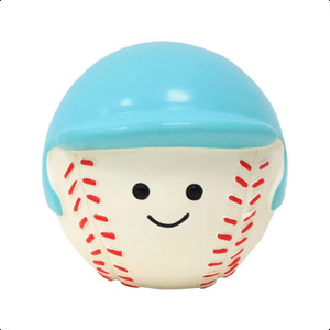Jouet en plastique pour bébé avec capuchon bleu et motif de baseball pour les bébés de 0 à 24 mois, unisexe - Product Image 1