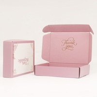 Boîtes d'Expédition Roses Vives Personnalisées Imprimées Recyclées pour Emballage et Livraison – Étiquette Privée