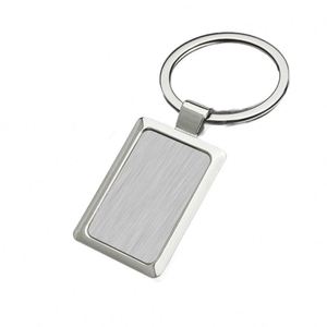 DIY Laser Printing Epoxy Logo Keychain Metal Zinc Alloy Round Square Rectangle Oval Shape <b>Custom</b> Keyring - Product Image 1