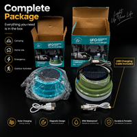 Lanterne solaire portable super lumineuse pour camping, tente, urgence, alimentée par batterie, étanche, avec crochet de suspension