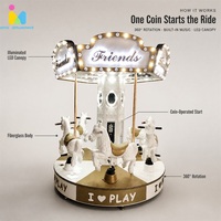 Manège intérieur pour enfants, mini carrousel à chevaux pour centre commercial