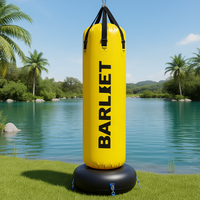 Mannequin gonflable Barret 205 cm, base remplie d'eau jaune, équipement d'entraînement