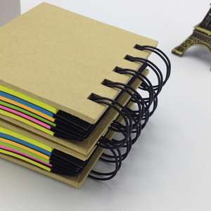Bloc de notas adhesivas fluorescentes de 1.8mm, diseño lindo y fresco, superventas transfronterizo, cuaderno pequeño en espiral de celebridad de internet - Product Image 2