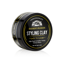 Pommade classique mate à tenue forte à base d'eau, absorption rapide, cire coiffante pour cheveux, argile, sans résidus collants