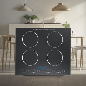 Table de cuisson à induction électrique encastrable 220-240V 7000W à 4 brûleurs, panneau en céramique, commande tactile, compatible avec les woks, contrôlable par application - Product Image 6