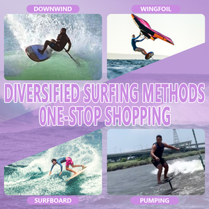 Planche de surf hydrofoil légère en carbone JFS FB020 de 96 cm avec guidon réglable et pompe pour lacs, rivières et océans – Offre spéciale - Product Image 5