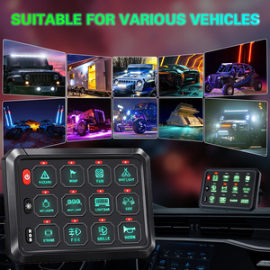 Factory Wholesale LED Waterproof Relay Box 12v <strong>Campervan</strong> <strong>Switch</strong> <strong>Panel</strong> APP Control 12 Gang <strong>Switch</strong> <strong>Panel</strong> for Car Truck UTV Offroad - Product Image 5