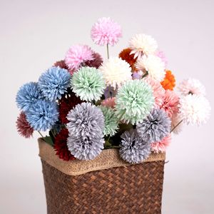 Chrysanthèmes artificiels Jinxi 30cm-100cm, fleurs en soie pour décorations de mariage et de maison - Product Image 1