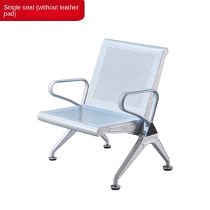 Silla de espera <span class=keywords><strong>para</strong></span> aeropuerto de poliuretano PU <span class=keywords><strong>para</strong></span> tres personas al por mayor con <span class=keywords><strong>Banco</strong></span> de fila de infusión de acero inoxidable nacional - Product Image 6
