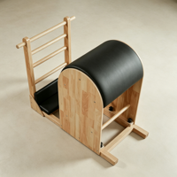 Machine de Pilates Reformer avec baril en bois et échelle pour le yoga et l'entraînement physique