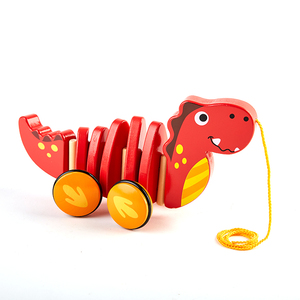 Market Wooden <strong>Toy</strong> Pull <strong>Along</strong> Dragon-shaped Hand <strong>Push</strong> Pull <strong>Toy</strong> - Product Image 3