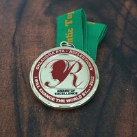 Fabricant de médailles de trophée sportif en métal or argent bronze Fabricant en Chine simple logo personnalisé médailles et trophées