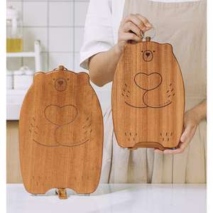 <span class=keywords><strong>Planche</strong></span> à découper <span class=keywords><strong>en</strong></span> bois de sapelli décorative avec support créatif <span class=keywords><strong>en</strong></span> forme d'ours de dessin animé, vente <span class=keywords><strong>en</strong></span> gros d'usine, pour la maison et l'extérieur - Product Image 4