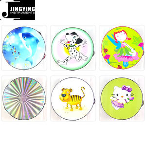 2024 Jingying Music Orff <span class=keywords><strong>Instrument</strong></span> <span class=keywords><strong>de</strong></span> percussion, tambourins <span class=keywords><strong>de</strong></span> dessin animé <span class=keywords><strong>de</strong></span> six pouces pour enfants <span class=keywords><strong>de</strong></span> la maternelle - Product Image 4