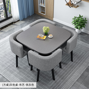 <span class=keywords><strong>Table</strong></span> de réception carrée 5 pièces <span class=keywords><strong>table</strong></span> à manger <span class=keywords><strong>et</strong></span> chaises en <span class=keywords><strong>bois</strong></span> de <span class=keywords><strong>haute</strong></span> qualité pour la maison restaurant <span class=keywords><strong>table</strong></span> à manger de luxe ensemble 4 chaises - Product Image 3