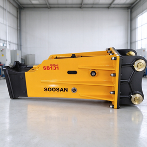 SOOSAN SB131 Box Type Hydraulic Breaker 165mm Chisel for 30-38 Ton Excavator Demolition Stone Hammer Excavator Attachment - Product Image 1
