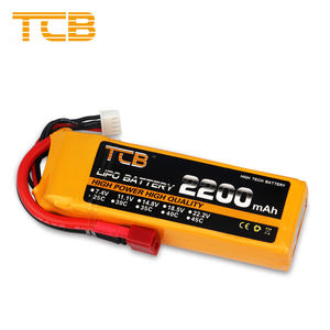 Tcb דגם מטוסים 2200mah 11.1v 25c שלט רחוק שלט רחוק צעצוע מכונית צעצוע רחפן צלחת כנף קבועה ביצועים גבוהים חבילת סוללת ליתיום יון" - Product Image 2