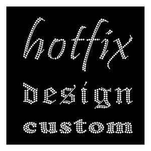 Design Personalizzato di Fabbrica Eco-Friendly Senza Nichel, Trasferimento Termoadesivo con Strass Luminosi al Buio per Abbigliamento - Product Image 1