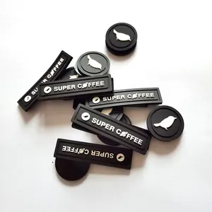 Customized Silicone Garment Patches Custom Logo tag Soft PVC Rubber Clothing Silicone Label