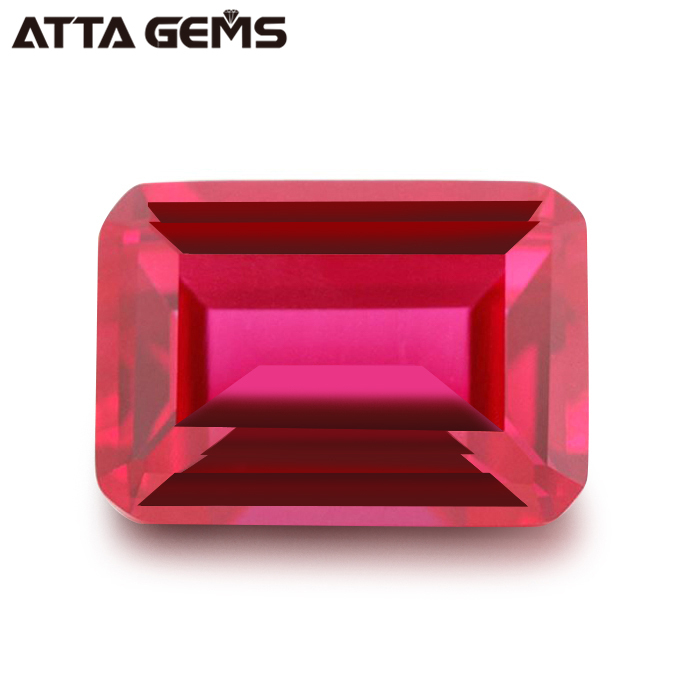 Commande Minimum de 50 pcs/Pack 1.0 ~ 6.0mm 5 # Corindon Synthétique Rond Prix de la Pierre De Rubis Synthétique