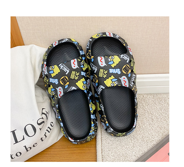 Custom Printed Soft Sole Slipper EVA Indoor Slides Woman Men Slippers Shoes