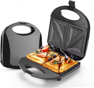 Máquina para Hacer Sándwiches <span class=keywords><strong>3</strong></span> <span class=keywords><strong>en</strong></span> <span class=keywords><strong>1</strong></span>/7 <span class=keywords><strong>en</strong></span> <span class=keywords><strong>1</strong></span> Desmontable, Máquina para Hacer Waffles Belgas Eléctrica para Uso Doméstico, Tostadora Profesional, Parrilla para Waffles - Product Image 4