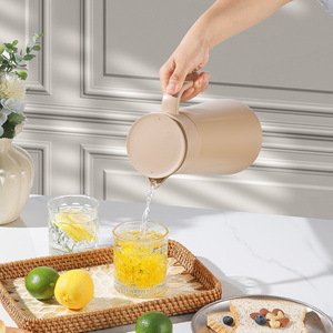 PINKAH <span class=keywords><strong>Théière</strong></span> isotherme de luxe 1400 ml en acier inoxydable à double paroi avec <span class=keywords><strong>infuseur</strong></span>, carafe à café à séparation thermique, garde le chaud pendant 24 heures - Product Image 4