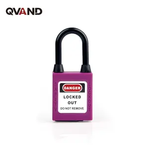 QVAND 38mm Insulation Nylon Dustproof Padlock Master Safety Padlock Keyed Alike LOTO Lockout