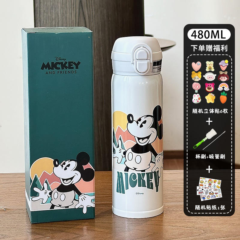 Mickey Mouse White 3D Sticker Cleaning Tool Cartoon Stickers