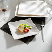 Vaisselle d'assiettes en mélamine 100%, ensemble d'assiettes de table en mélamine