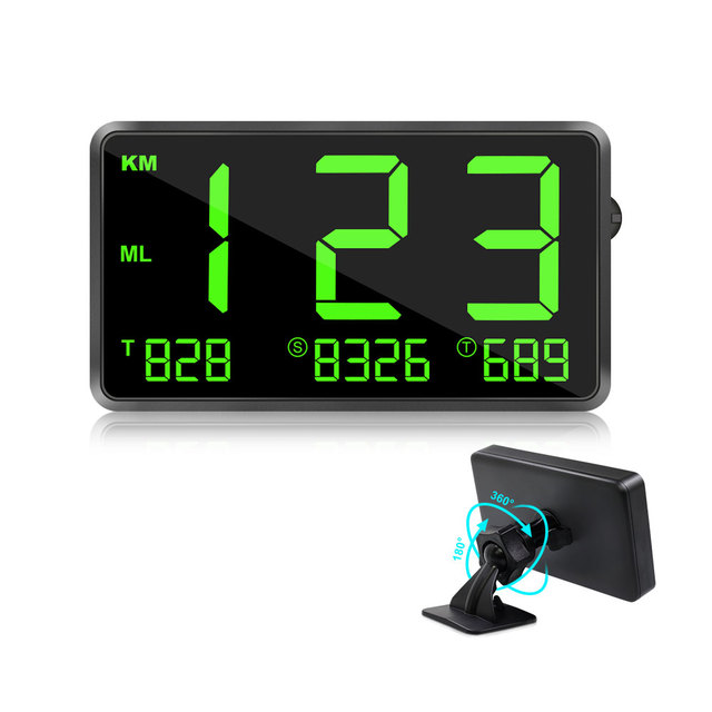 VJOYCAR C80 Hud Head up Display Digital GPS Speedometer 4.5 Inch Screen for Universal Cars