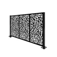 Corten extérieur en acier inoxydable panneaux métalliques picket top jardin clôture d'écran d'intimité