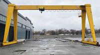 Single Girder Gantry Crane Tipe Eropa 1T 20T IP55 Motor Kecepatan Variabel & Bantalan Kontrol Lantai+Remote