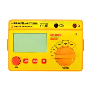 Probador de impedancia de Audio EM480B all-sun, gamas de prueba de CATIII portátiles, prueba de resistencia 20/200/2000, función de temporizador de 1KHz, retención de datos