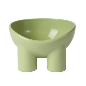 Nuevo producto Macarrón Elefante Pierna Cuello Cuenco Tazón de comida para gatos Cuenco antigolpes para mascotas - Product Image 1