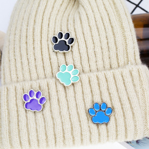 Nuevo Animal de dibujos animados cachorro gatito pata estampado pecho insignia en Stock lindo Collar aguja niños colorido <span class=keywords><strong>perro</strong></span> pata broche solapa Pin - Product Image 3