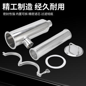 Filtre à angle soudé à connexion rapide en acier inoxydable 304, filtre à collier sanitaire - Product Image 3