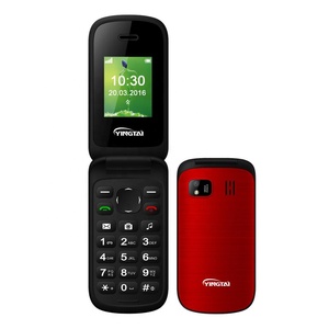 Giá cả cạnh tranh 1.77 "GSM Dual Sim Dual Standby Tính năng lật điện thoại di động cơ bản vỏ sò Mobilephone - Product Image 4