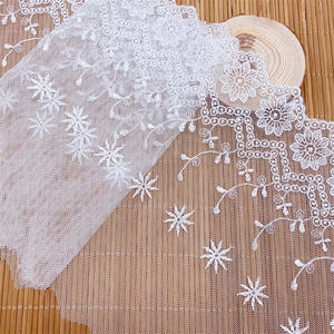 Vente en gros de bordure en dentelle en maille brodée en polyester à la mode Accessoires pour enfants pour la couture broderie en dentelle en organza - Product Image 4